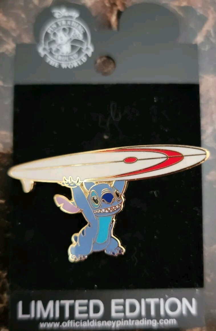 Disney Lilo & Stitch - Stitch Surfboard Limited Edition Pin LE 2500