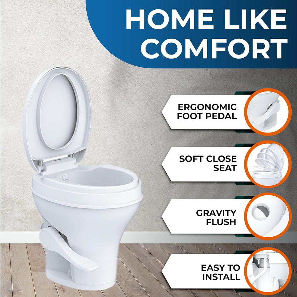 Residential Height RV Toilet eBay