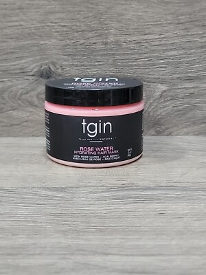 TGIN Thank God It's Natural Rose Water W/Acai Berry Hydrating Hair Mask 12 oz