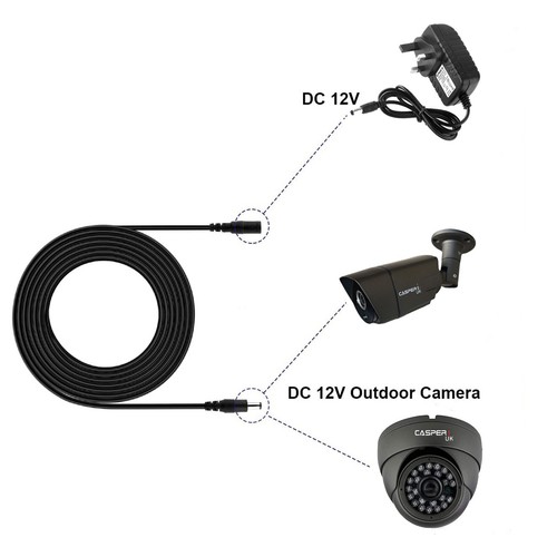 Power Extension Cable for 12V DC 3m 5m 10m CCTV LED & Adapters 2.1mm*5.5mm Jack - Picture 7 of 16