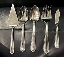 NOBILITY Hampton Silversmiths 5 Piece Hostess Serving Set  Stainless Flatware