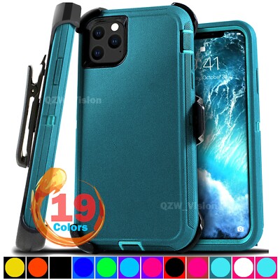 For Apple iPhone 11 / 11 Pro max Shockproof Protective Rugged Case + Belt Clip