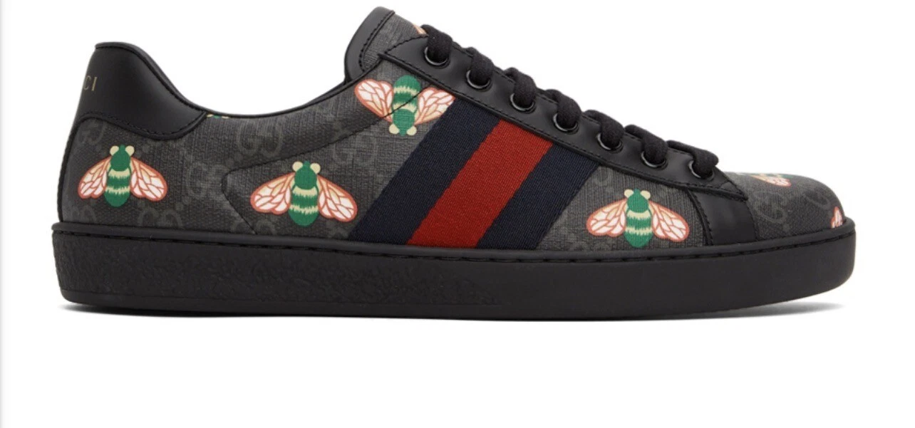Baskets neuves dans leur boîte AUTHENTIQUE Gucci Ace GG logo abeille monogramme G 13 US 13,5
