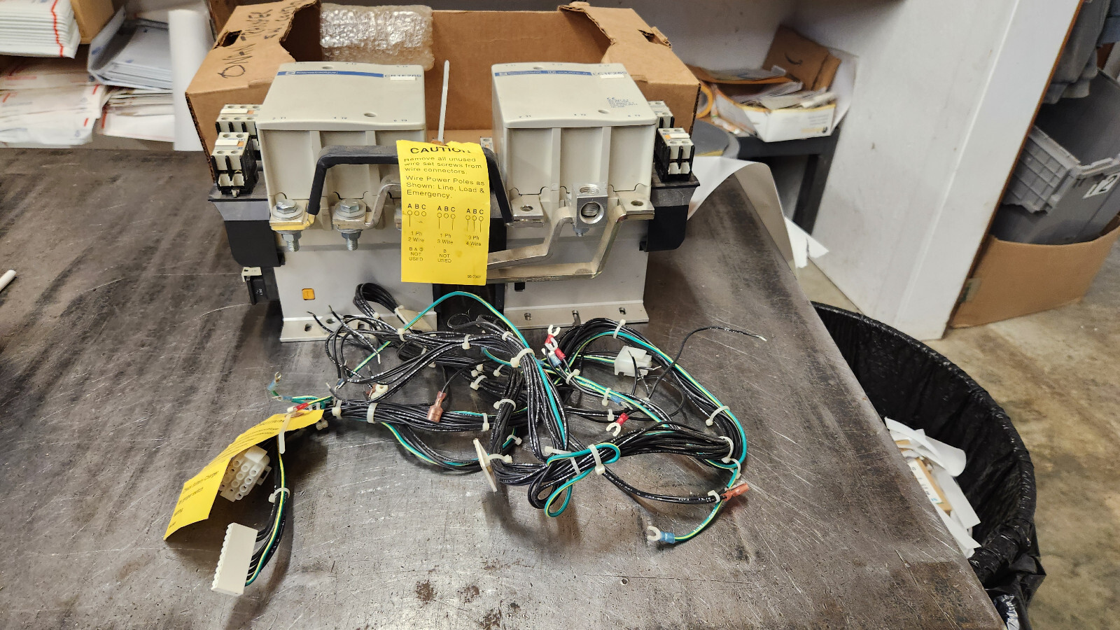 Square D LC1F265 Onan Twin ContactorTransfer Switch w/Harness Assembly