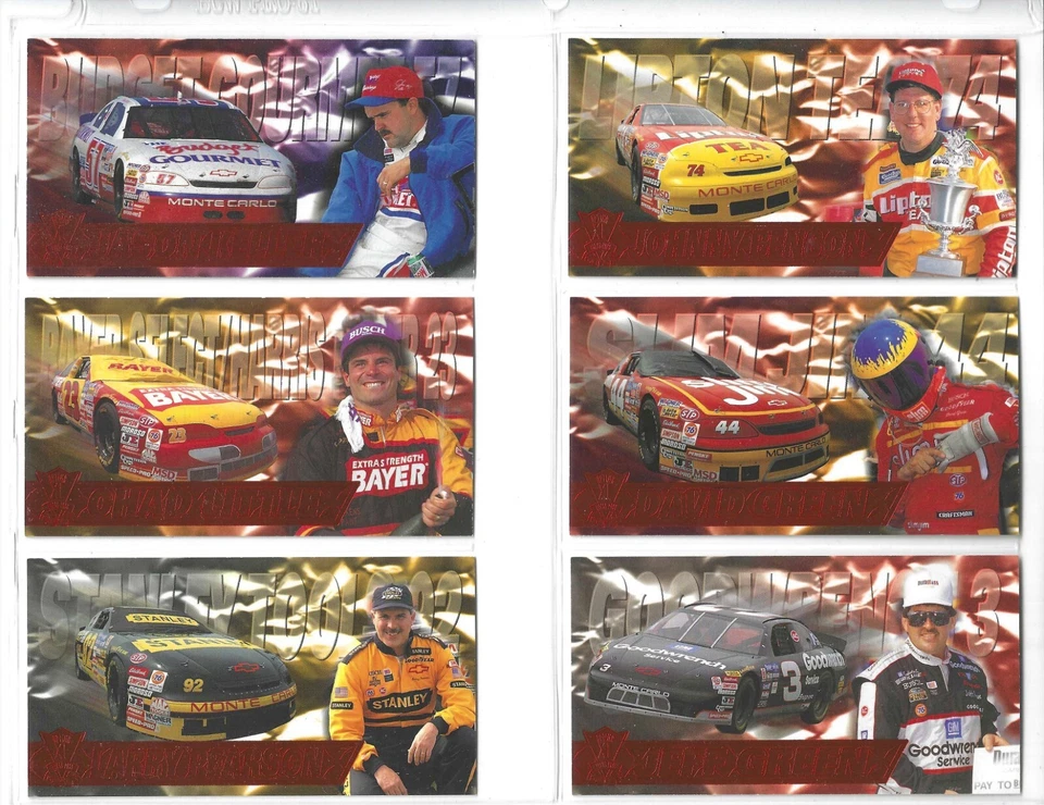 1995 Optima XL RED HOT PARALLEL--#17 Robert Pressley--ONE CARD ONLY! - Image 3 of 4