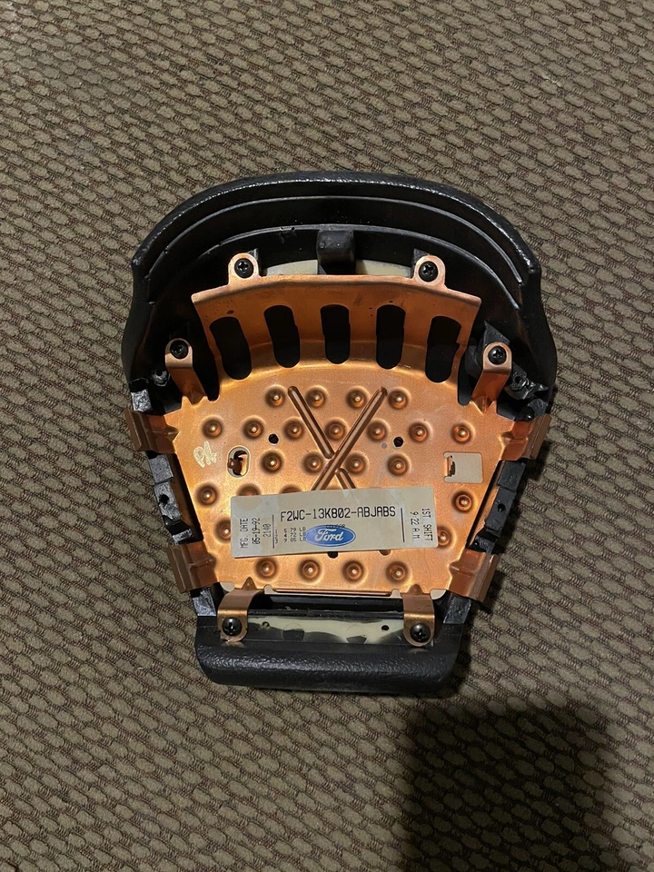 1989-1993 Mercury Cougar XR-7 Steering Wheel Horn Button Cover Black OEM - Image 3 of 3