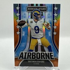 2023 Panini Rookies & Stars - Airborne Orange Prizm Matthew Stafford /25 LA Rams