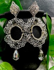 3  Silver-tone Earring Set Boho Bead Retro Drop Dangle New Free Ship B1228