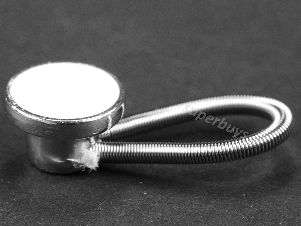 C2 Set da 5 Estensori per Bottoni da Camicia, Bianco - Taglie Miste