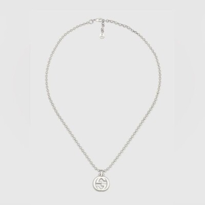 GUCCI INTERLOCKING G NECKLACE IN SILVER | eBay