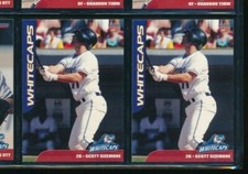 Lot (2) 2007 Choice #22 Scott Sizemore West Michigan Whitecaps (BY37) SWSW6