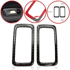 Real Carbon Fiber Rear Seat Roof Reading Light Trim Cover Fits 15-25 Macan