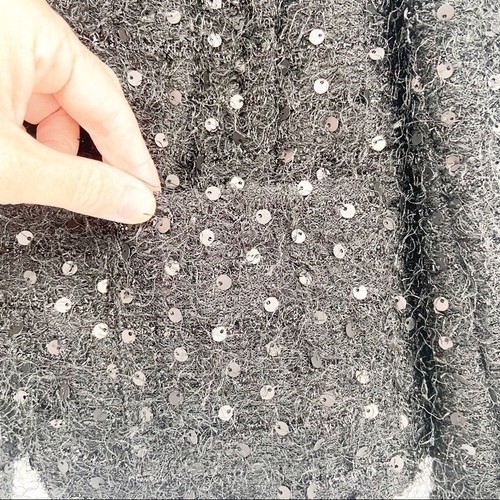 NWT Loft Black Eyelash and Sequins Crop Jacket - Size 8 - Picture 5 of 7