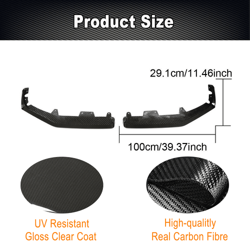 DRY Carbon Frontlippe Schwert Diffusor Frontspoiler für BMW F95 X5M LCI 2023-24 - Picture 5 of 13
