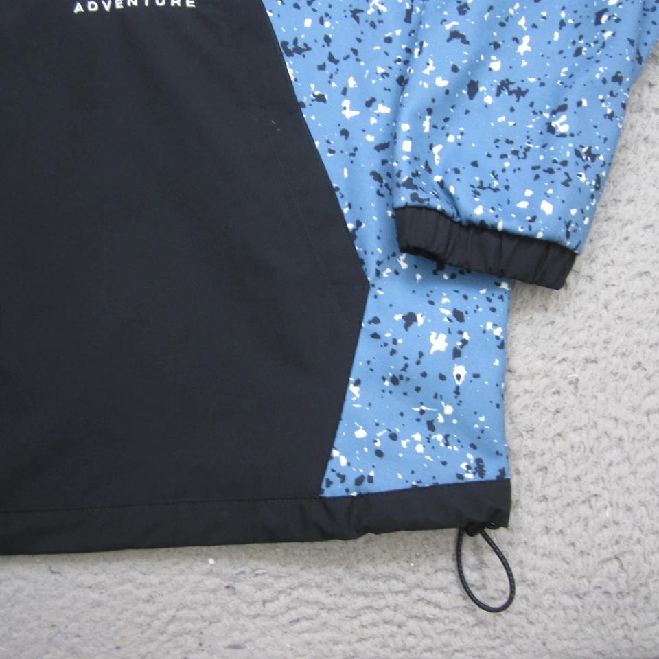 Adidas Adventure Hoodie Mens L Blue Trefoil Performance Sweatshirt Pullover - Image 3 of 4