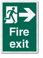 Fire Exit Right Sign