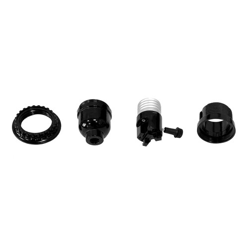 Aspen Creative 21311-11A, Phenolic 2-Way Lamp Socket with Turn Knob Switch in - Picture 2 of 8