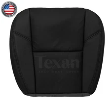 2012 - 2014 GMC Sierra SLT Passenger Bottom Perforated Leather Seat Cover Black