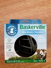 Baskerville Ultra Dog Muzzle Black Size 3 Perfect for Border Collie Beagle Corgi