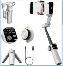 White AOCHUAN Smart X Pro 3-Axis Phone Gimbal Stabilizer for iPhone, Android