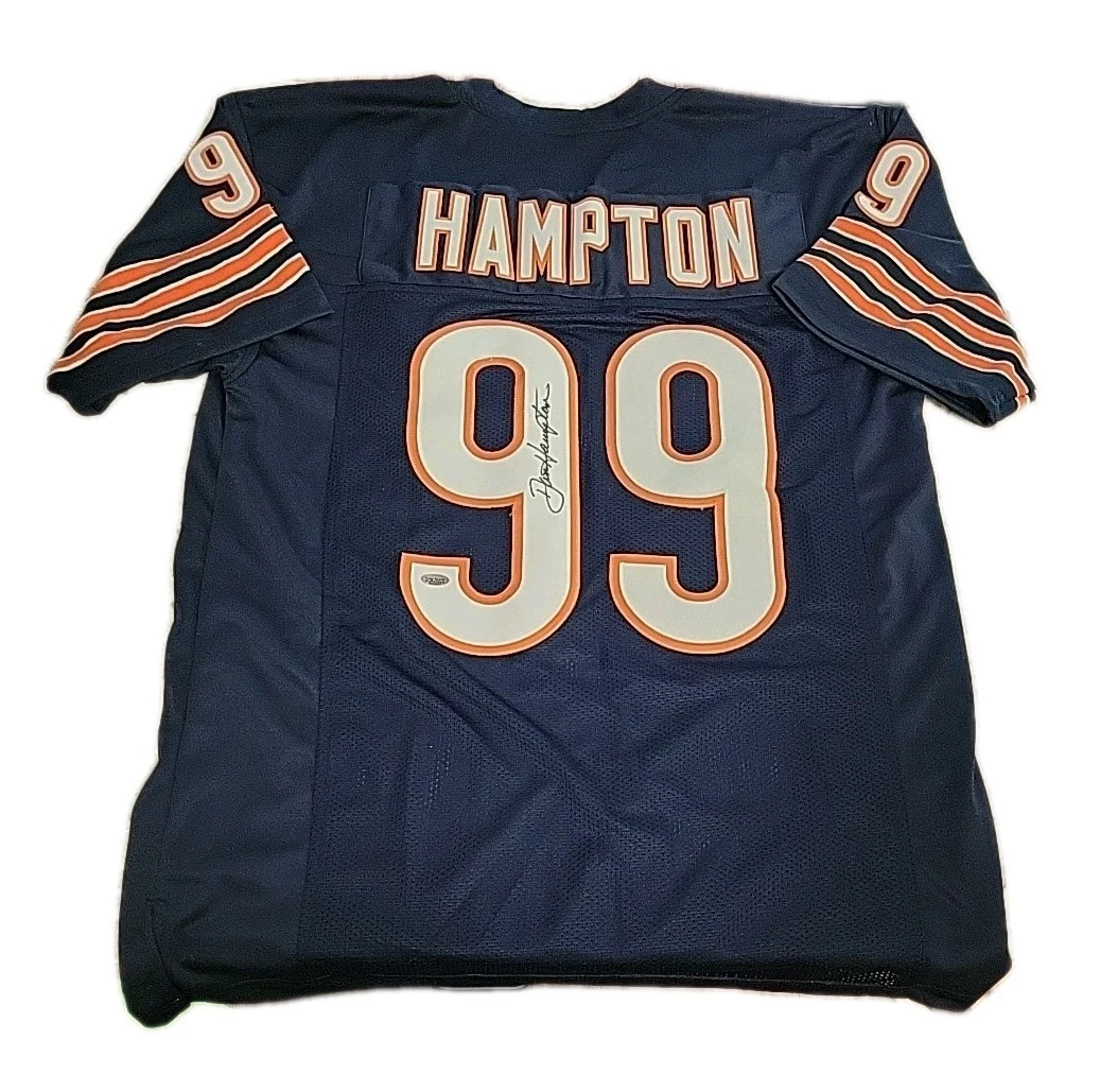 Maillot Vintage Chicago Bears Dan Hampton Taille XL - MacGregor, Bleu Marine, Tricot, Occasion