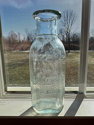 Vintage Aqua Pickle or Olive Bottle - ALART & McGUIRE - New York