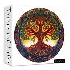 Tree of Life Puzzles for Adults 1000 Pieces, Mandala Tree Jigsaw Puzzles, Nat...