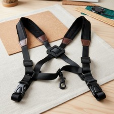 Double Shoulder Sax Strap 360 Degree Rotating Hook Padded Saxophone Strap