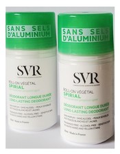 SVR Spirial aluminum salts free deodorant roll-on Lot of 2x 50ml