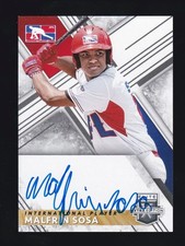 2019 Panini Elite Extra Edition #107 MALFRIN SOSA Dominican Republic AUTO AU