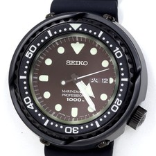 Seiko Prospex Marinemaster SBBN025 7C46-0AH0 Quartz Black Dial Excellent /w Box