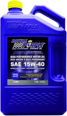 Royal Purple 20154 Oil SAE 15W-40 Synthetic 5 Quart Bottle Single