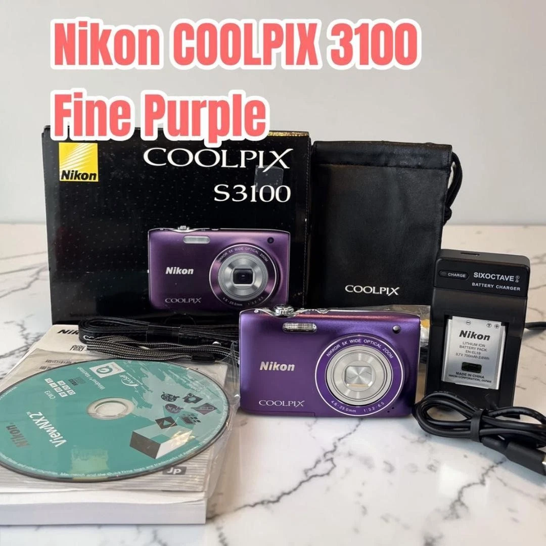 Preços baixos em Câmeras digitais Nikon Coolpix S3100 | eBay