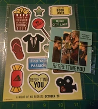 Regretting You Movie (2025) Necklace Charm + Stickers Fan Event New