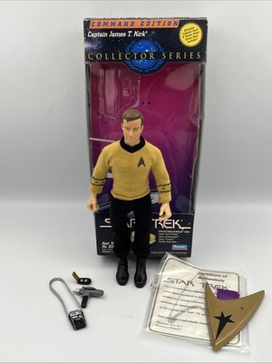 Star Trek Command Ed. Captain James T Kirk Action Figure Playmates Open Complete