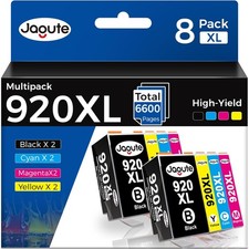 Jagute Pack 8x 920XL Cartucce HP Officejet 6500A 7500A 6000 7500 7000