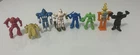 Vintage Rubber And Plastic Mini Robot Lot Of 8 2” Figures