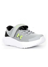 BOY`S UNDER ARMOUR UA BPS SURGE 4 AC SNEAKERS SIZE  2Y  3027104-012 Gray/Black