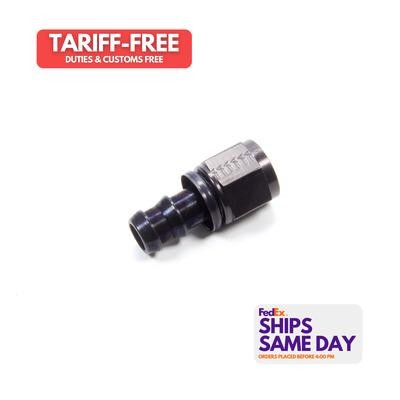 Aeroquip FBL1513, One #8 Straight Socketless Black Aluminum Performance Parts