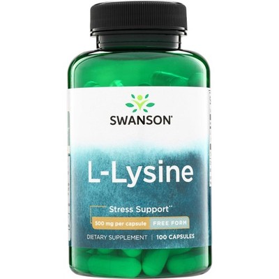 Swanson Free-Form L-Lysine 500 mg 100 Capsules