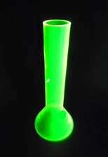 Black Light GLASS - Uranium Vaseline - Hookah Tobacco WATER - 15"x6" KRYPTONYTE