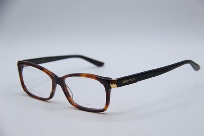 NEW JIMMY CHOO JC 225 086 HAVANA GOLD BLACK AUTHENTIC FRAMES EYEGLASSES 54-15