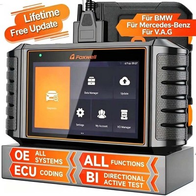 FOXWELL NT710 OBD2 Diagnosegerät Vollsystem Auto Scanner ECU Coding für BMW&Benz