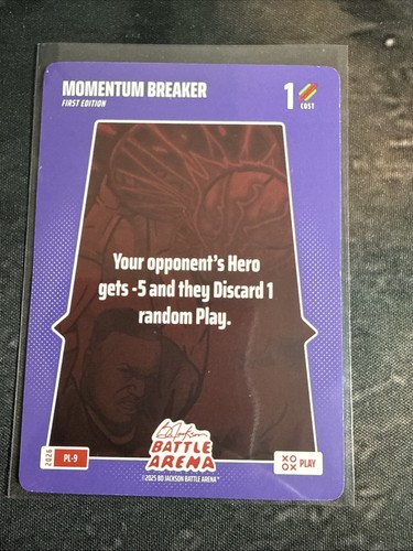 Bo Jackson Battle Arena 2026 Play 9 Momentum Breaker PL-9 SP 1st Edition