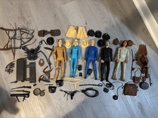 VTG LOT Marx Johnny West 5 People 50 accessories Harness Bedroll Binoculars More