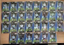 2022 FansMall Light Argentina Team Card Auto Style Blue 1-30 Set /99 Messi P914