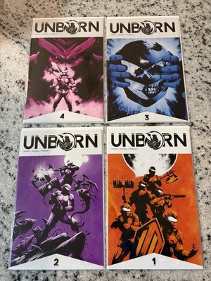 Lot Of 4 Unborn Source Point Press Comic Books # 1 2 3 4 NM 1st Prints 9 J432