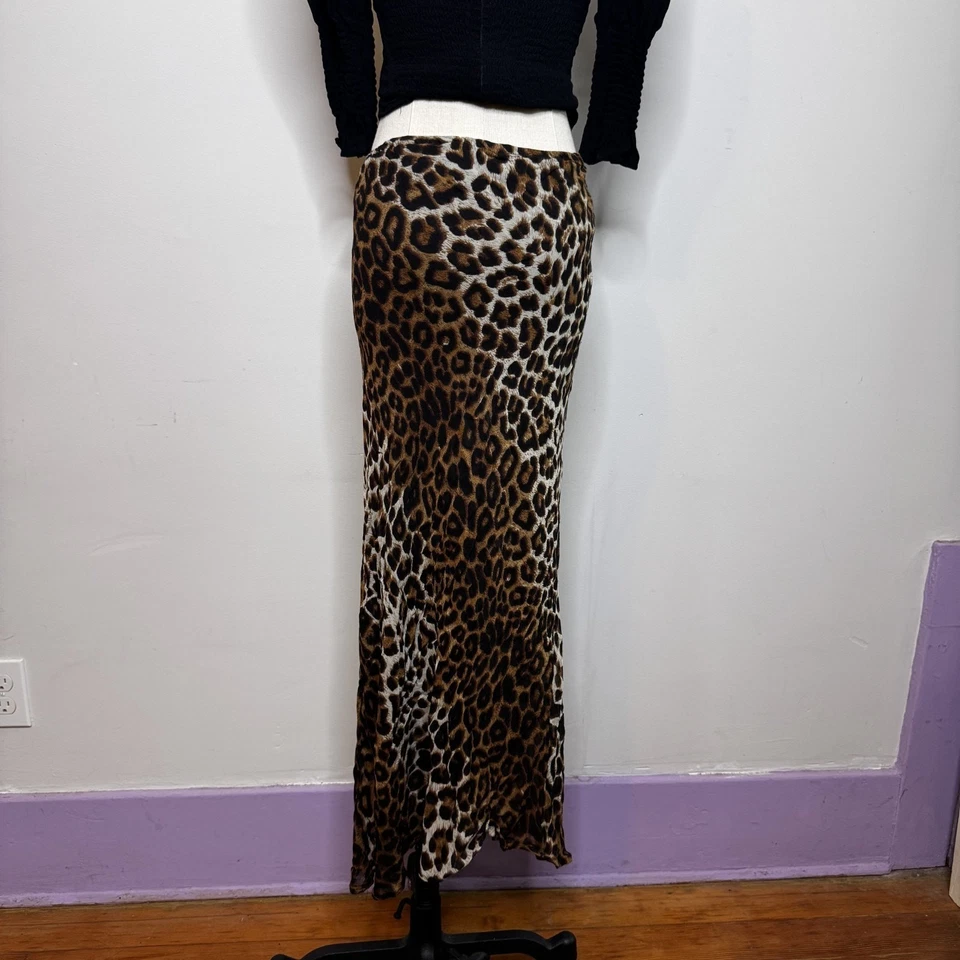 复古豹纹分层美人鱼长裙独立哥特垃圾仙女 90 年代 XL — 第 4/4 张图片