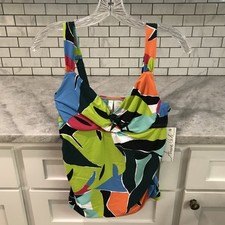 New Anne Cole Tankini Swimsuit Top Womens 36B 34C Underwire Adjustable Strap