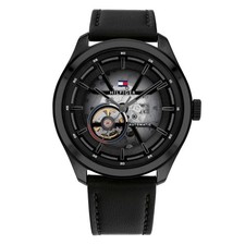 Reloj Pulsera Automático Hombre TOMMY HILFIGER OLIVER 1791887 Cuero Negro